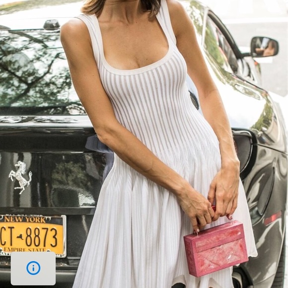 alaia white dress